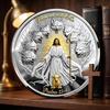 Du bist mit mir Gedenkmünze Religiöser Glaube Sammlerstück Psalm 23 4 Design Silberfarbene Metallmünze