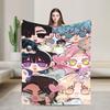Alien Stage Manga Art Blanket  Soft Novelty Plush Bedding Throws For Girls Boys Bedroom Flannel Bedspread Bed Cover