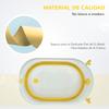 Foldable Baby Bathtub, Newborn to 3 Years, Heat-Sensitive Plug, Cushion, 81.5x50.5x23.5 cm