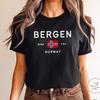 Bergen Shirt, Norway Tee, Norwegian Flag T-shirt, Unisex