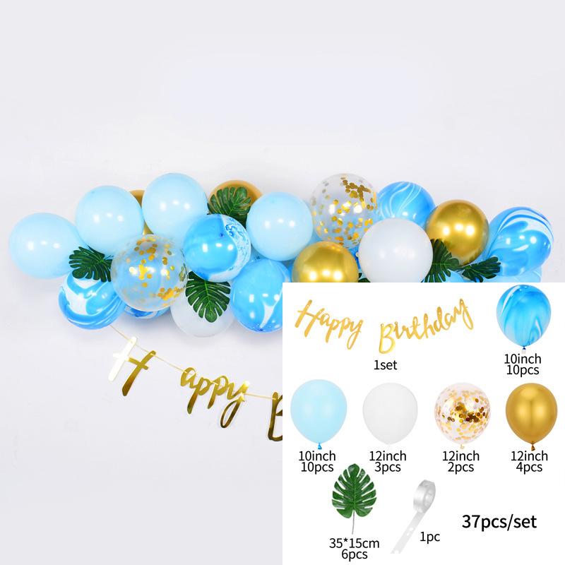 Wind Birthday Scene Decoration Balloon Set Birthday Decoration Balloon Party Cloud Balloon Set