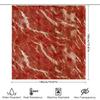 Red Marble Shower Curtain Bathroom Decorative Waterproof Fabric Shower Panel Liner Home Decor Customizable Size Option For Batht