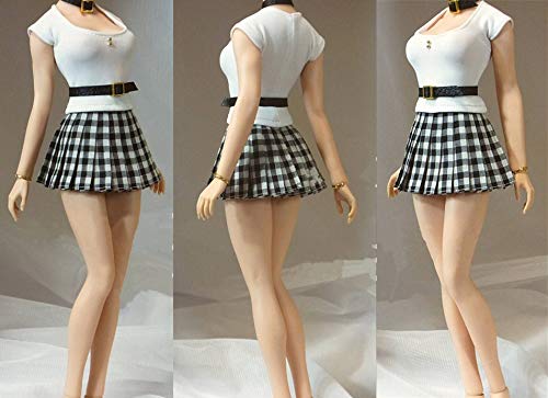 Scale Action Figure OL Office Lady Sexy Shot Skirt and Belt and Head Not [TOYBARJAPAN] 1/6 Vest, (body Included)