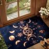 Witch Sun Moon Pentagram Carpet Altar for Living Room Gothic Decor Sofa Table Area Rugs Bathroom Doormat Anti-slip Floor Mats
