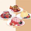 4Pcs Pudding Mould Bakeware Reusable Diy Jelly Pudding Cake Mold Plastic Jelly Mold Baking Tool Cake Mold Bread