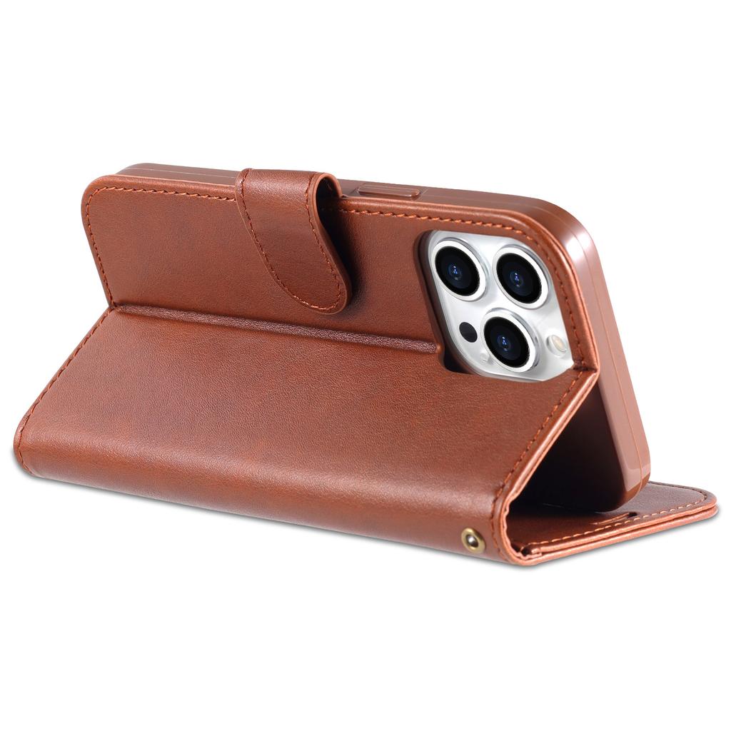 Für iPhone 16 Pro Max Brieftasche Handyhülle Kratzfeste PU Leder Ständerabdeckung