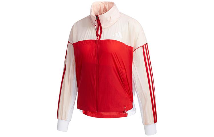 Adidas Jackets Women s Red Pink Patchwork Hooded Thin Other GF0130 XL