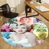 Marilyn Monroe Pattern Round Rug, Indoor/Outdoor Mat, for Picnic, Gameroom, Bedroom, Office, Living Room, Home Decor Carpet, Birthday Gift