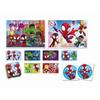 Clementoni - Edukit - Spidey - 4-in-1 Learning Set - 2 Puzzles, 1 Memory Game, 1 Set of 6 Cubes - Made In Italy - Ages 4+