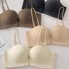 Liquid Foundation Front Buckle Strapless Underwear Women's Small Breasts Can't Be Gathered, Not Empty Cup, Non-slip Tube Top, Seamless Invisible Bra