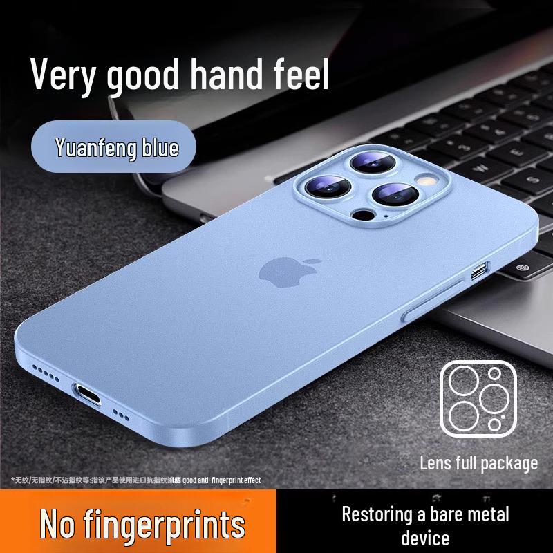 IPhone 16 Pro-ს ქეისი - თავსებადი iPhone 15-თან, ტიტანის ფერი, ულტრა თხელი, მქრქალი გამჭვირვალე, პრემიუმ შეგრძნება