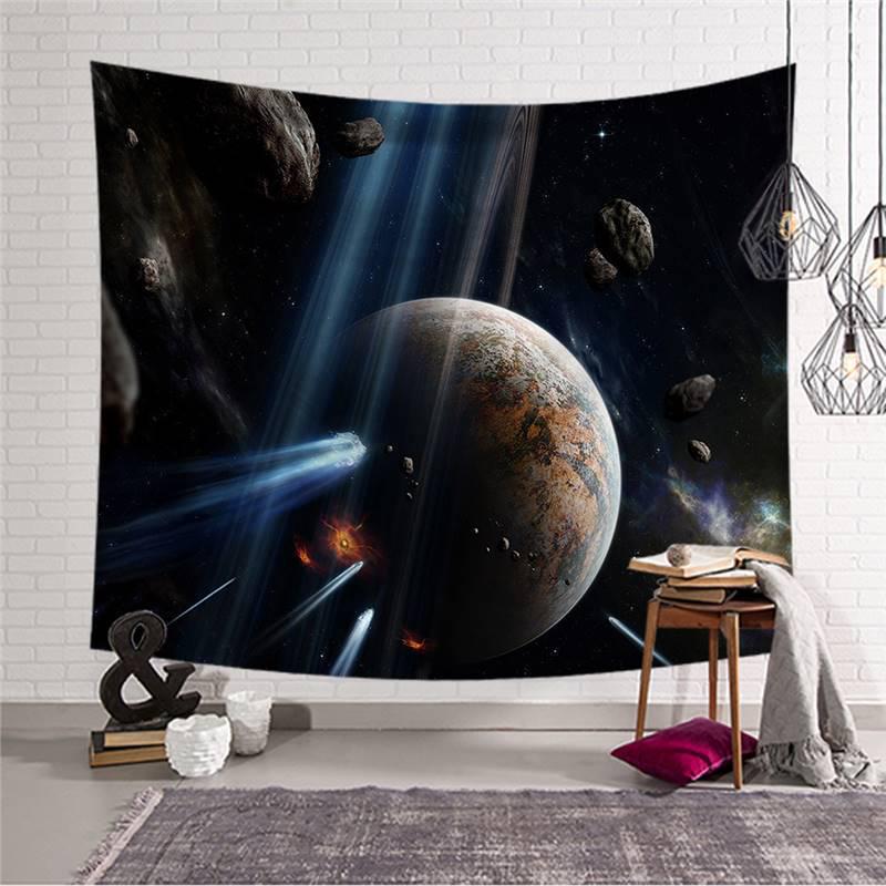 Starry Sky Tapestry: European & American Decorative Wall Hanging, Polyester Fabric, Perfect for TV Backgrounds & Photography Backdrops.