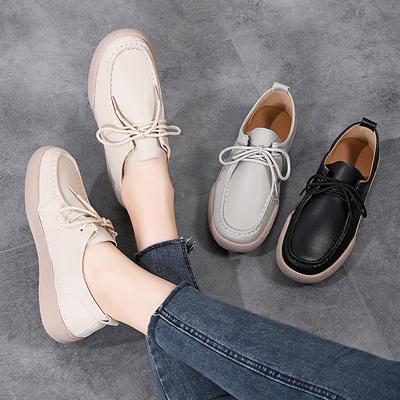 Women's Faux Leather Penny Loafers Driving Walking Moccasins Casual Slip On Comfort for Women Loafer Shoes Lace-Up Business Office Dress Work Shoes