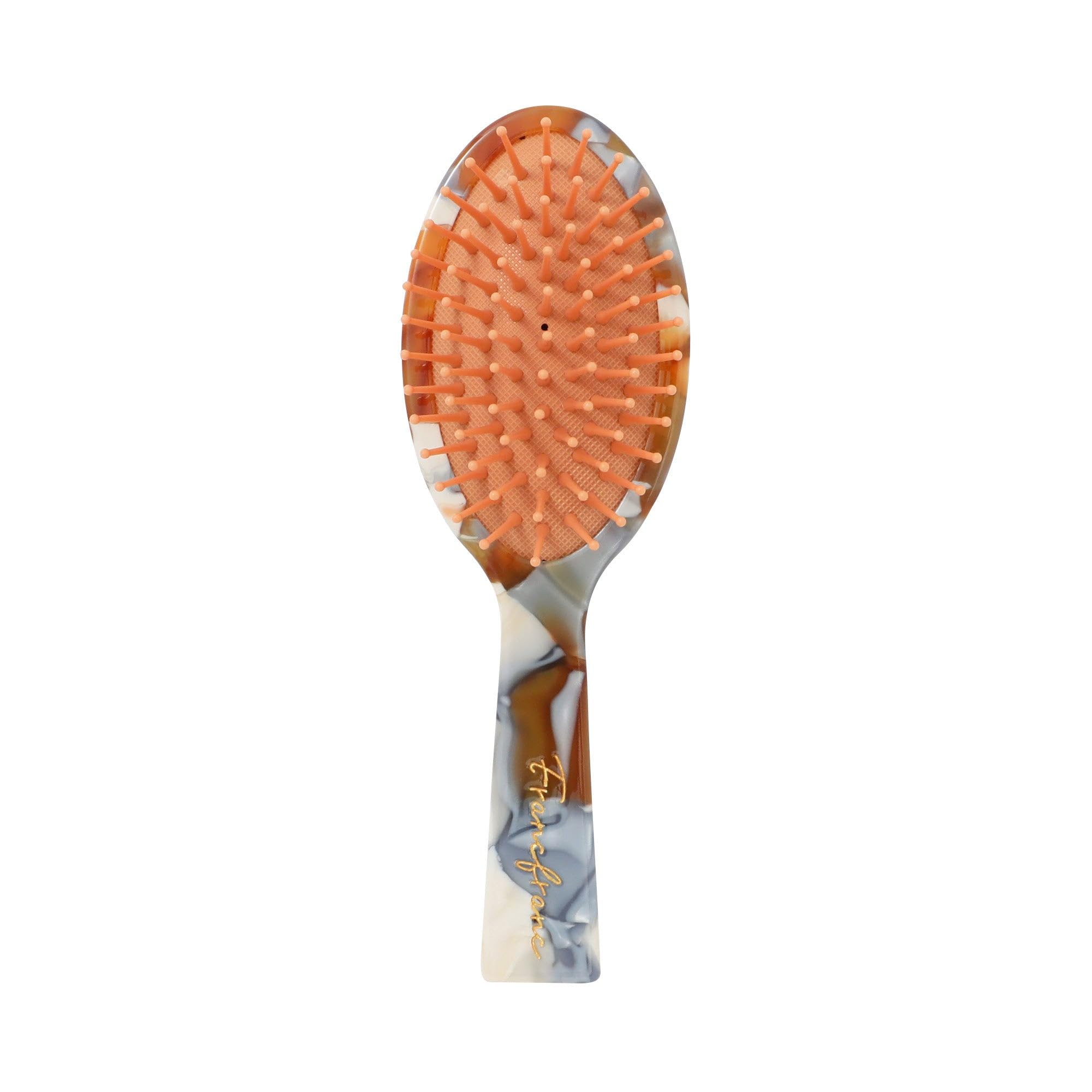 

Francfranc Oval Hair Compact Hairbrush, Brown, Comb, Care,
