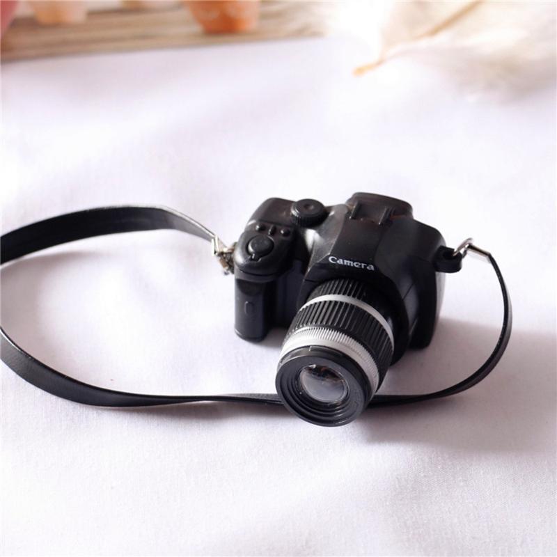 1/12 Dollhouse Mini Camera Model Infants Photo Shooting Decorations Newborn Photography Props Retro Miniature Camera