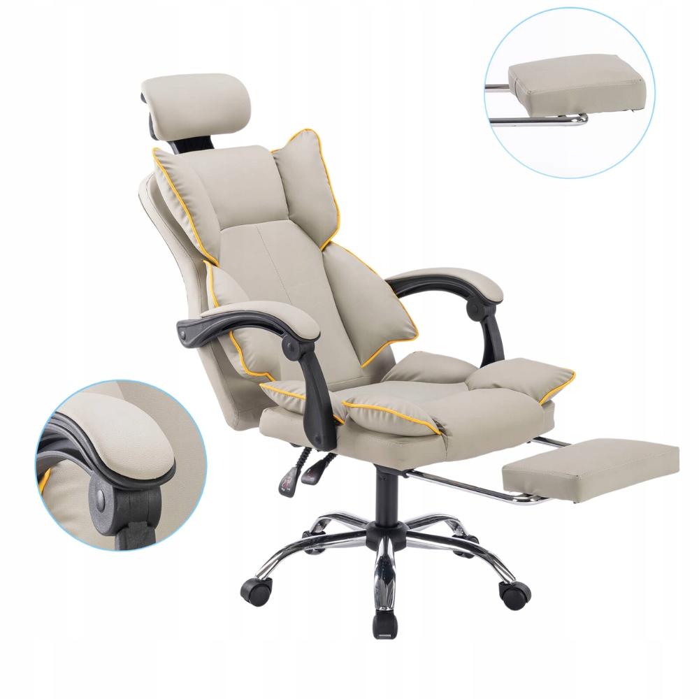 COMO gray ergonomic swivel office chair