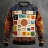 Men's Tree Of Life Pullover Sweater Jumper Knitwear Crewneck Retro Casual Vacation Daily 3D Print Long Sleeve Spring Fall Winter