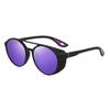 Round trend polarized sports sunglasses double beam side hollow sunglasses outdoor dustproof men's and women's glasses