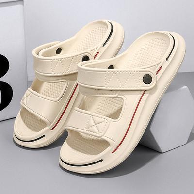 Slippers Men Non-slip Anti-odor Driving Dual-use Sandals Mop Soft Bottom Outdoor Sports Beach Sandals