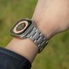 New for Apple Watch Band 49mm Quick-release Three-link Stainless Steel Band Smart Watch Luxury 44 45 46 42 38 40 41 42mm Strap