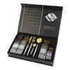 ZISIZ 24-Piece 304 Stainless Steel Cutlery Set
