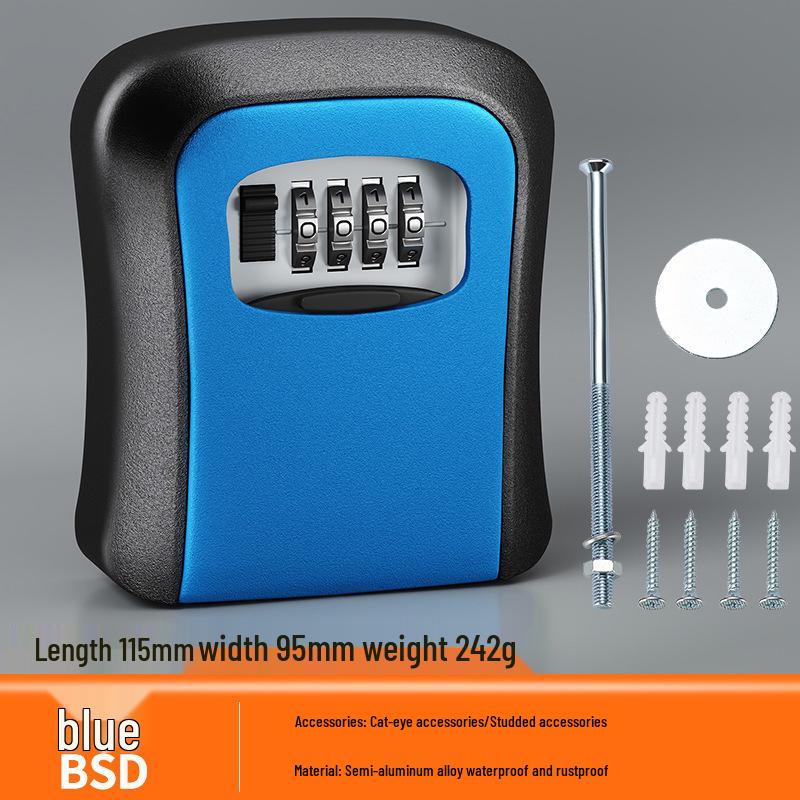 Anti-Theft Password Key Box for Doorway and Construction Site