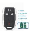3/4/5/6 Buttons Remote Car Key for Chevrolet Silverado 1500 2500 3500 2014 2015 2016 2017 2018 for GMC with M3N32337100 315Mhz Clip