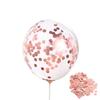 Transparent Sequined Latex Balloons for Parties and Weddings, 2.8g