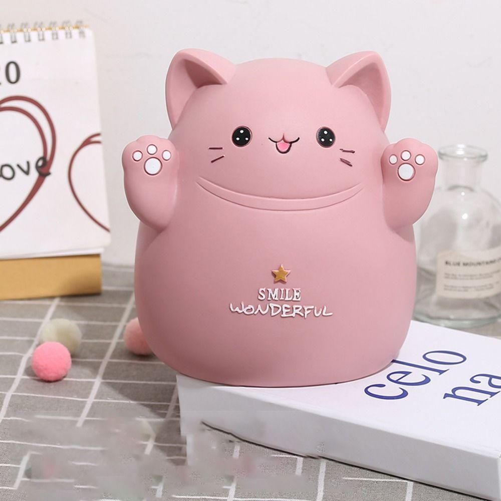 Fall Resistant Cat Piggy Bank Anti-fall Desktop Animal Ornaments Dog Saving Box  Children's Gift