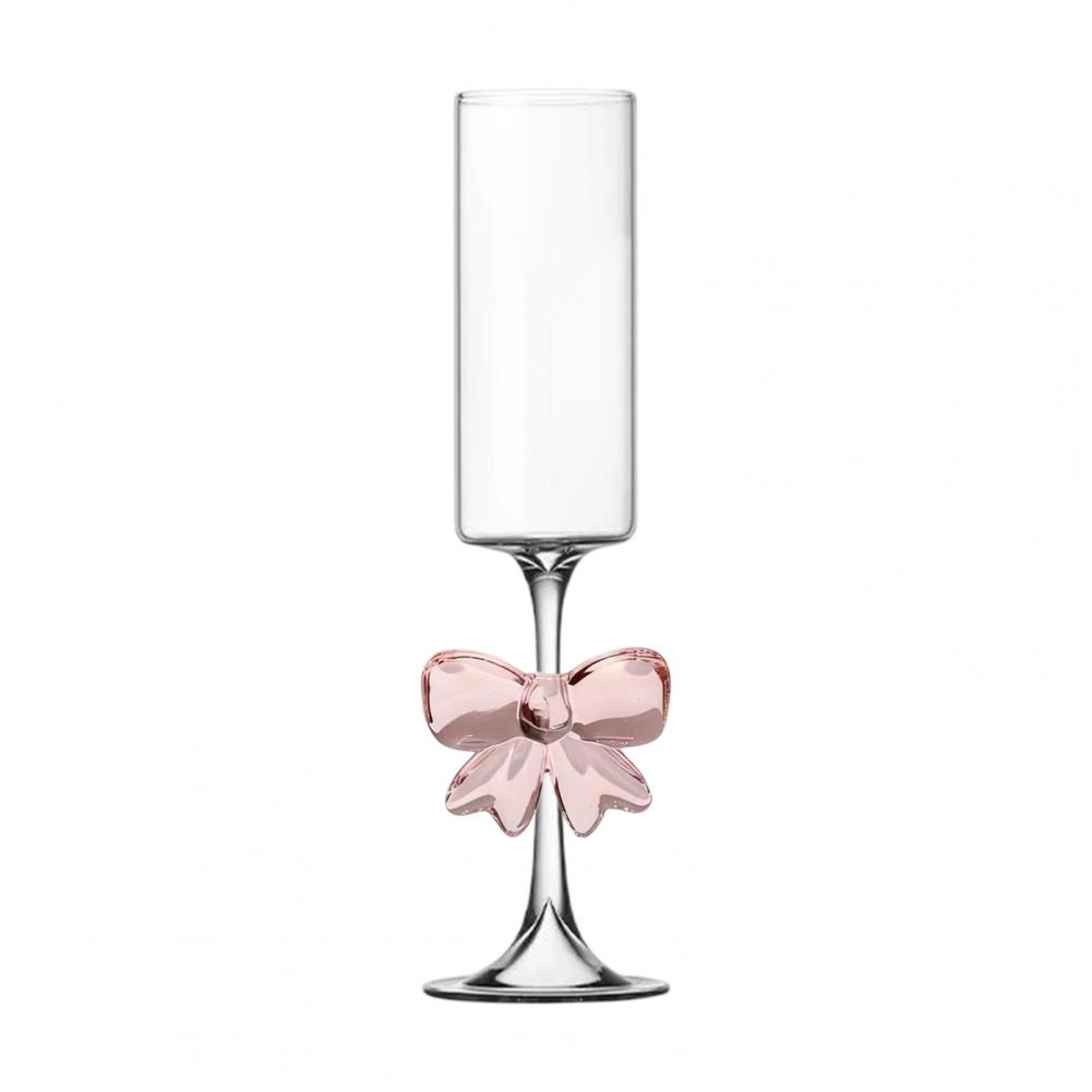 Falsches Weinglas Weinglas Sektgläser mit 3D Rosa Schmetterling Dekoration Falsche Hochzeitsfeier Gläser Einweg Vintage