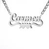 Lemegeton Custom Name Necklace Corrosion Textured Pattern Pendant Women Men Stainless steel Jewelry Personalized Party Gifts