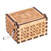 1pc Wooden Hand Crank Music Box Mechanical Classic Craft Birthday Gift (#3)