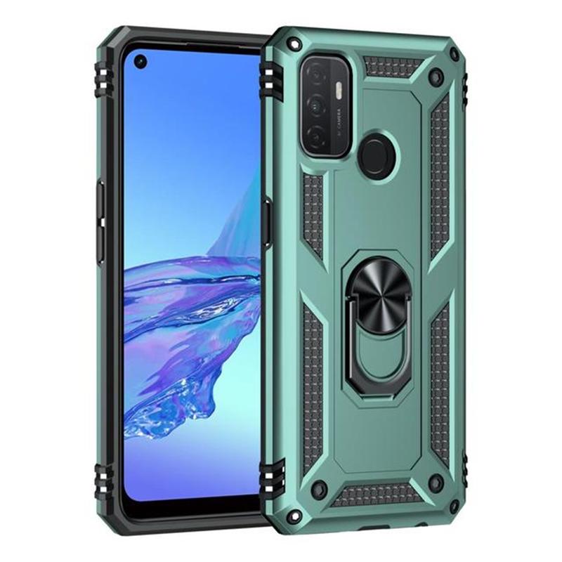 Armor Shockproof Ring Stand Case For  OPPO Realme C21Y C21 C25Y A54 A74 A94 A53 A53S A32 A93 A55 A36 A76 A9 A52 A72 4G 5G Silicone Hard Back Cover