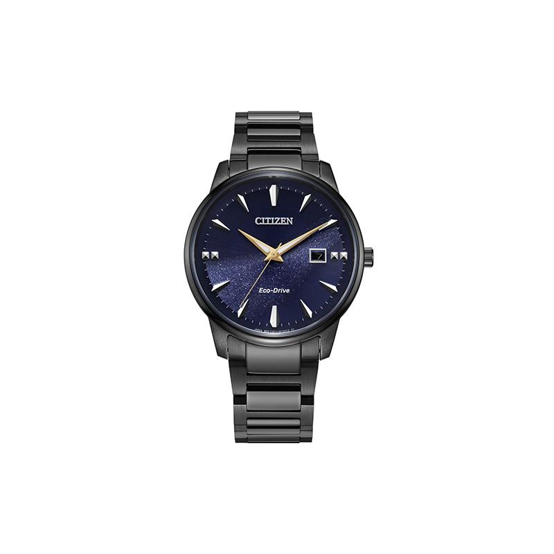 

CITIZEN Eco-Drive series, 50 meters waterproof, solar Quartz, Steel Strap, , same style for men and women, blue dial BM7528-86L синій