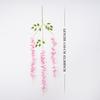 3Forks/ Branch Long Wisteria Artificial Flowers with Green Leaves for Wedding Room Decor Garland Decor Flores Artificiales Wazon