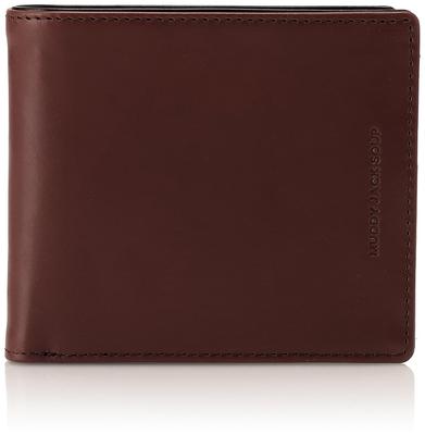 Schlammiger Jack Suppe Kalbsleder Bifold Geldbörse für Herren und Damen, Klein, Kompakt, Schlank, Echtes Rindsleder, Nein. 76210 (Braun)