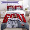 Cristiano Ronaldo Bedding Set Breathable Duvet Cover with Pillowcases Decorative Bed Linen for Bedroom Home Decoration Birthday Gift