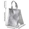 Thermal Bag Insulated Lunch Time Cake Sandwich Drink Fresh Storage Big Square Refrigerated Foil Food Bags Coffee 1Pc Silver