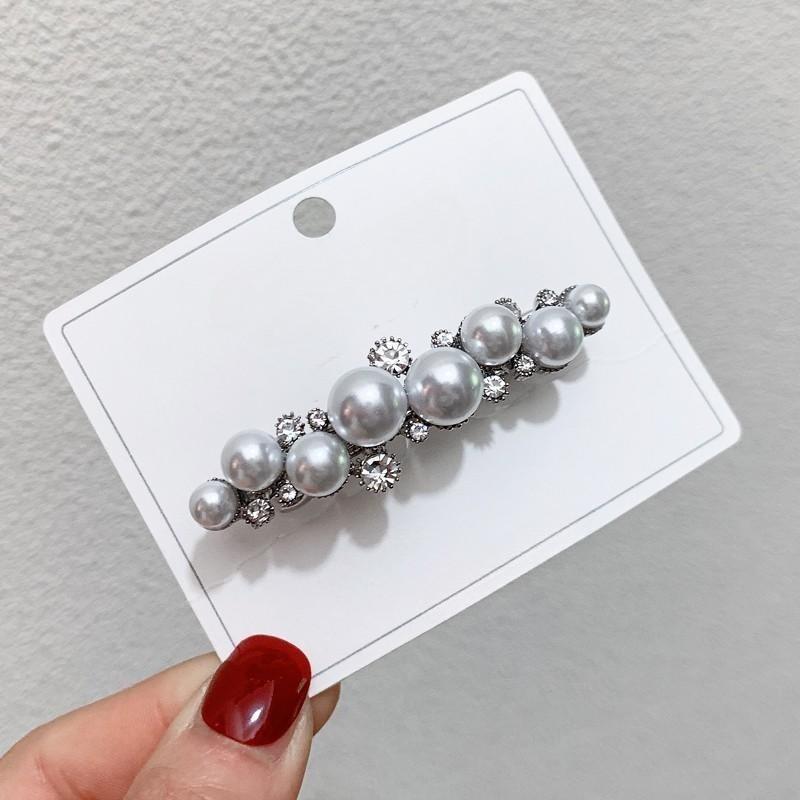 Korean Pearl Spring Clip - Hepburn Style Luxury Hair Accessory