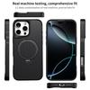 For iPhone 16 Pro Max Phone Case with Magnetic Kickstand TPU+PC Carbon Fiber Back Cover