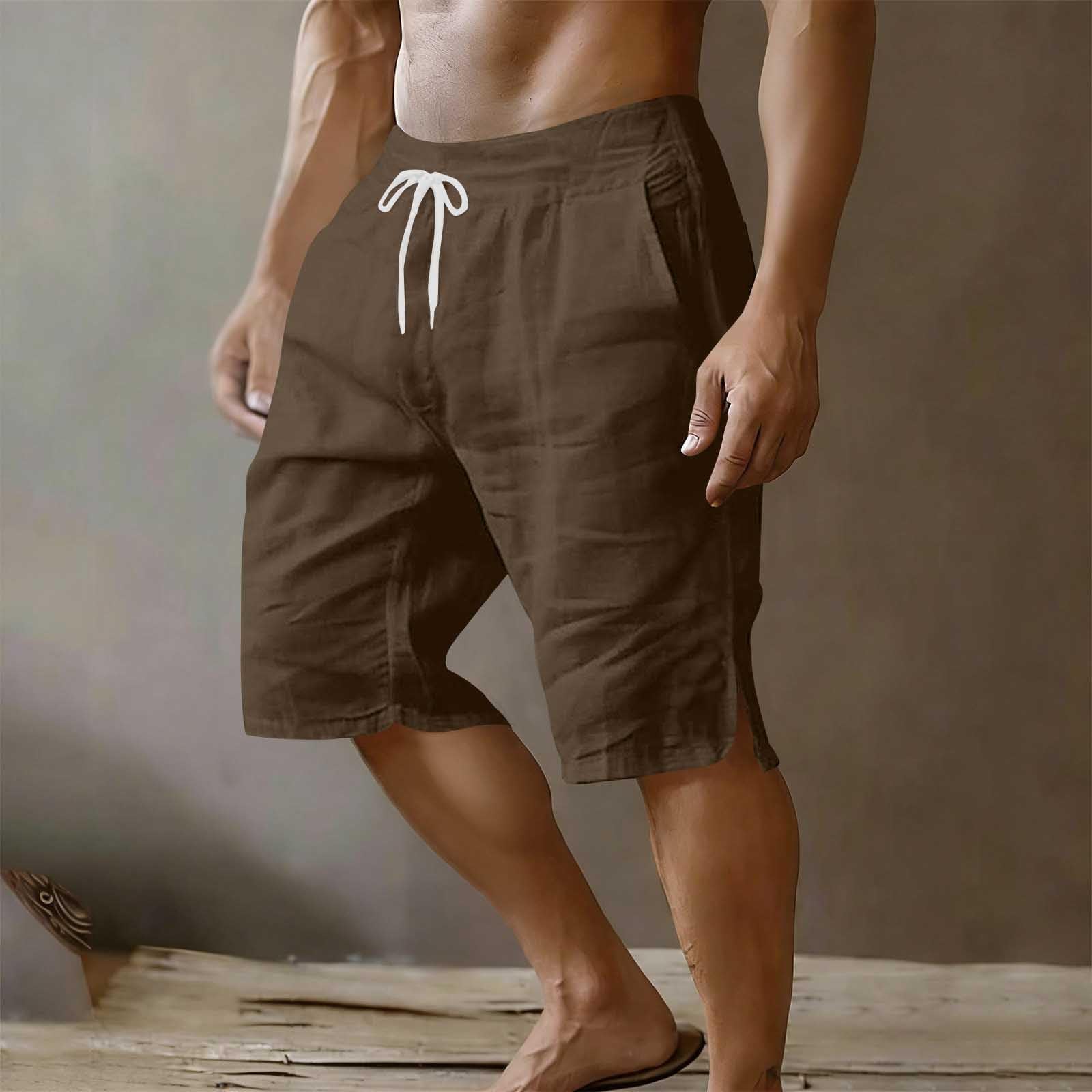 Men’s Relaxed Fit Drawstring Waist Shorts with Pockets Loose Leg Comfortable Lightweight Summer Casual Shorts XXL