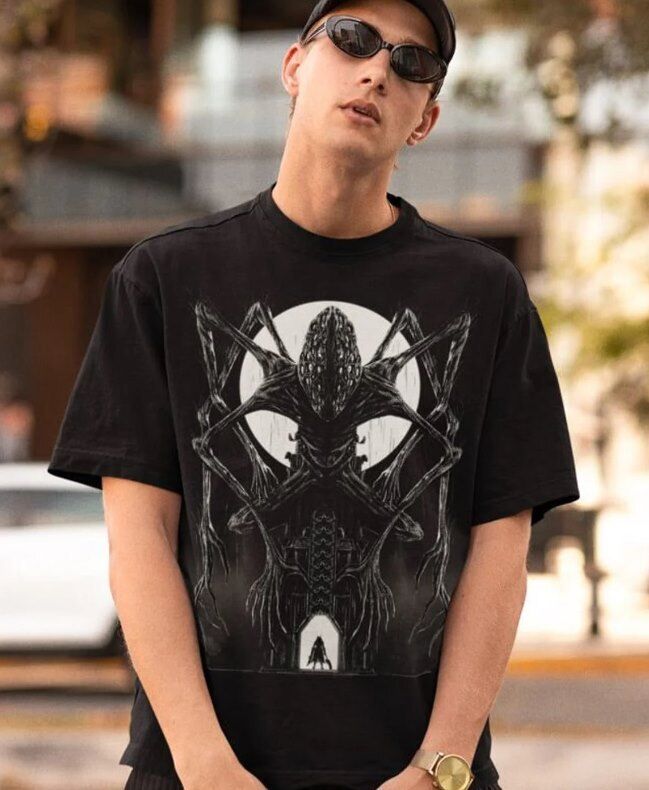 Унисекс Игровая футболка Bloodborne, Амигдала Видеоигра Ярнам Охотник Футболка Унисекс M