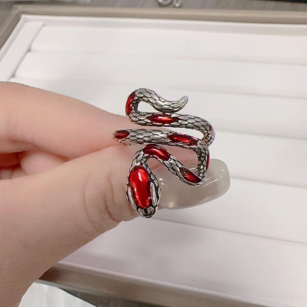 New 925 Silver Snake Ring Vintage Animal Luxury High Quality For Women Wedding Fine Jewelry Accessories Party Gift