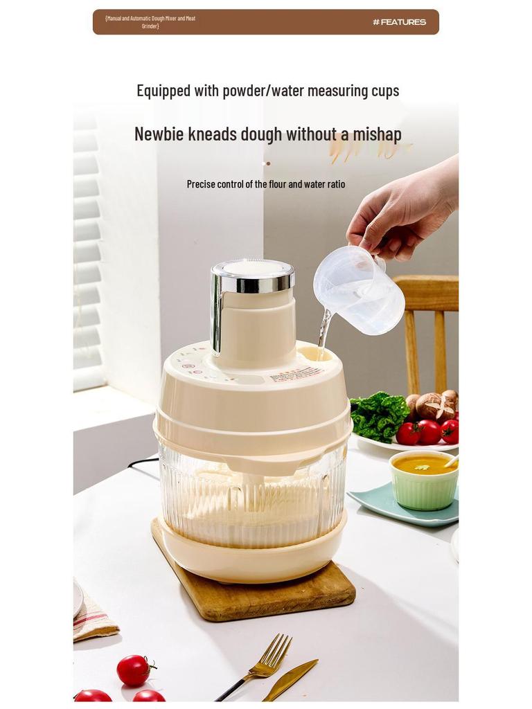 Doppelt verwendbarer manueller und automatischer Fleischwolf & Küchenmaschine