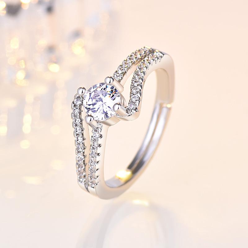 925 Sterling Silver Ring Adjustable Simplicity For women Fashion Exquisite Student Girlfriend Jewelry Accessories Wedding PartyGood product