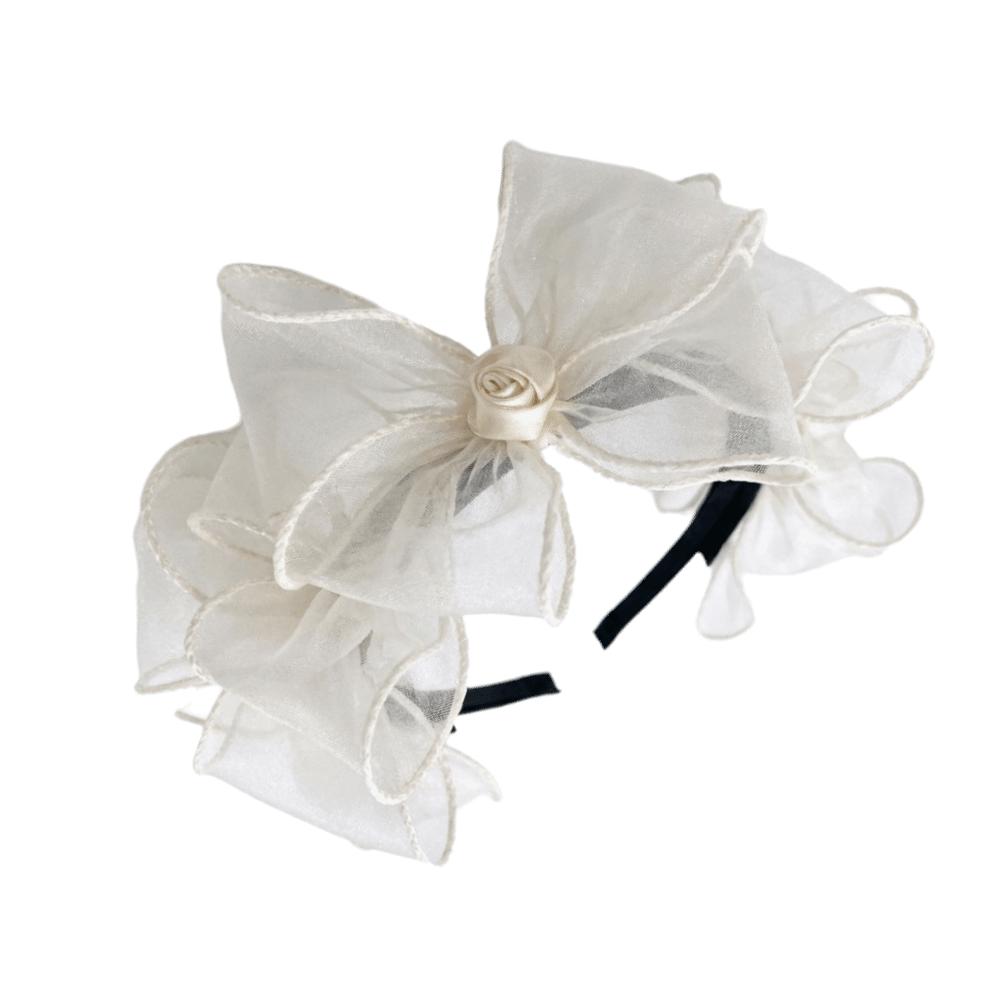 Multi-Layered Big Bow Hairband Elegant Headpiece Fashionable Hair Hoop Washing Face