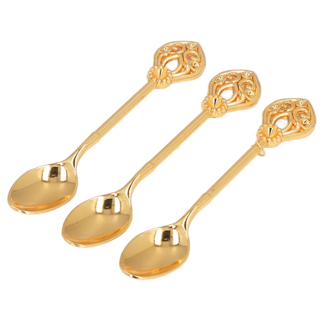 Coffee Spoon Holder Elegant   Zinc Alloy EmNaBossment Design Glossy Bright Color Mirror Polish Coffee Stirrers Holder