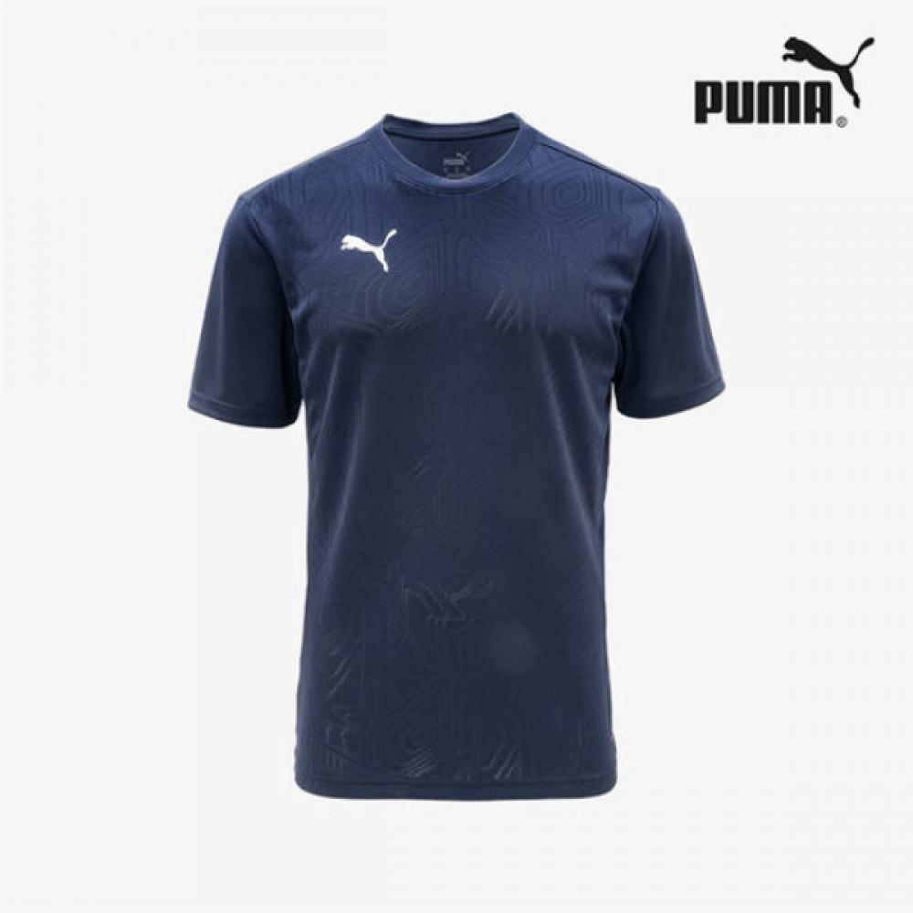 

Puma Team Final Training Fitness Suit Short Sleeve Round Tee size:90