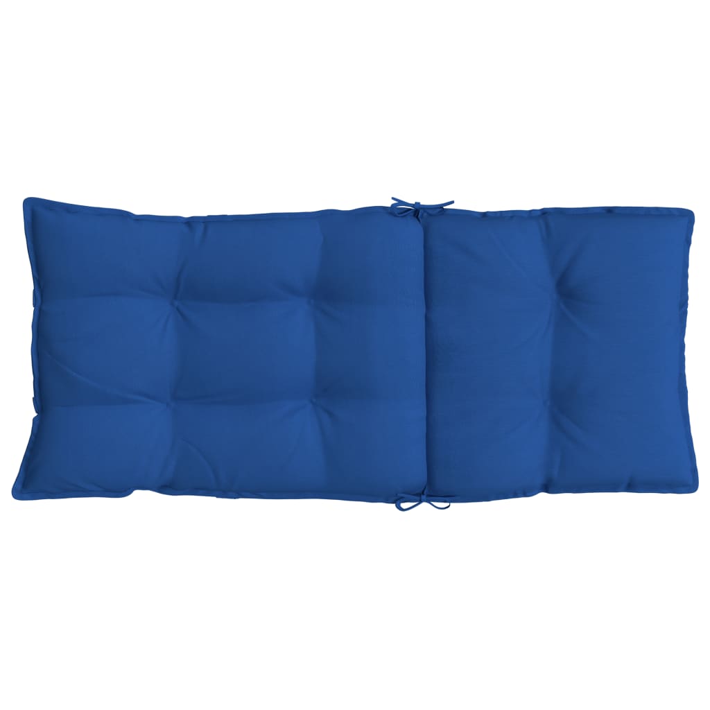 High Back Seat Cushions 4 Pcs Royal Blue Oxford Fabric