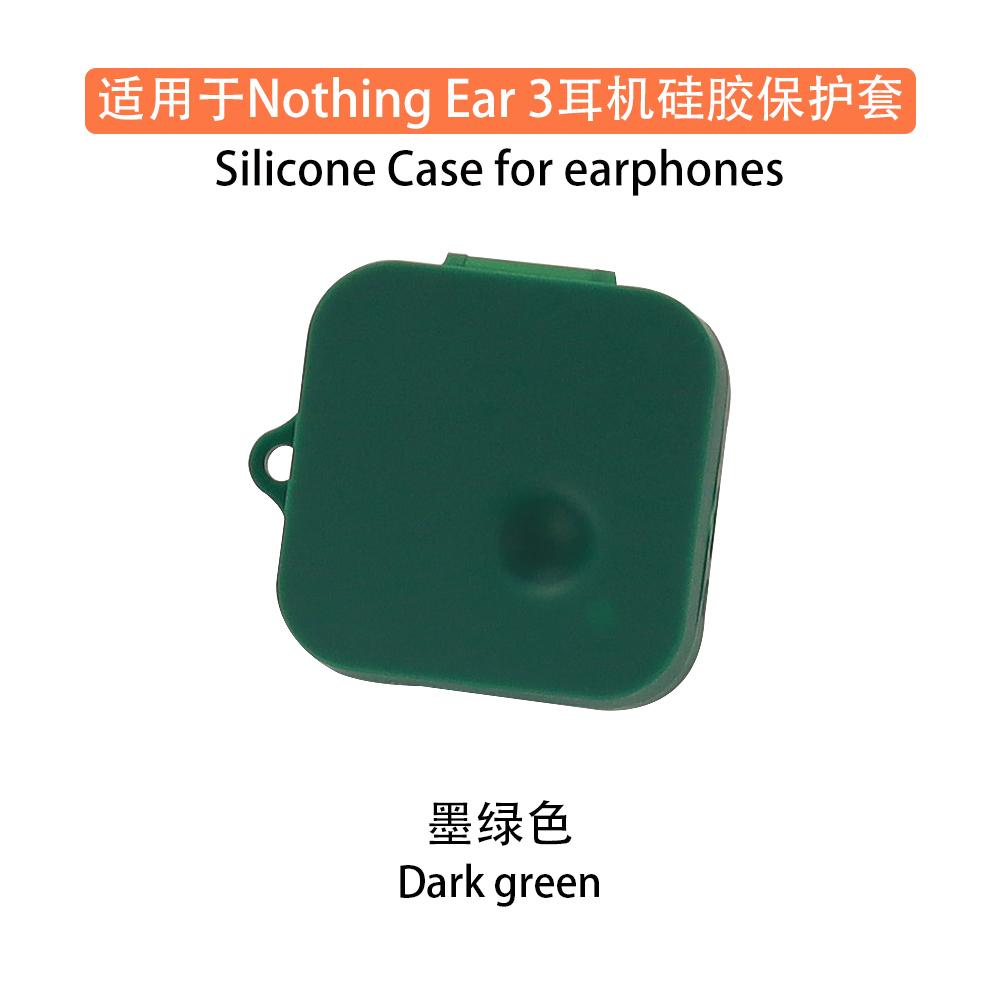 2025 New For Nothing Ear 3 Accessories Protector with Carabiner Wireless Earbuds Silicone Transparent Cover For Nothing Ear 3
